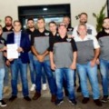 Integrantes do Moto Grupo Rota 158 na sessão da Câmara Municipal (Divulgação)