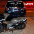 Moto furtada é abandonada no bairro Nova Três Lagoas e recuperada pela Força Tática