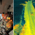 Fiscalização aérea e imagem de câmera termal, para visão noturna