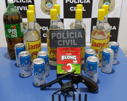 Itens apreendidos pela Polícia Civil - Foto: Reprodução/ PCMS