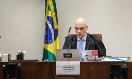 Alexandre de Moraes em sessão do STF sobre decretos do IOF