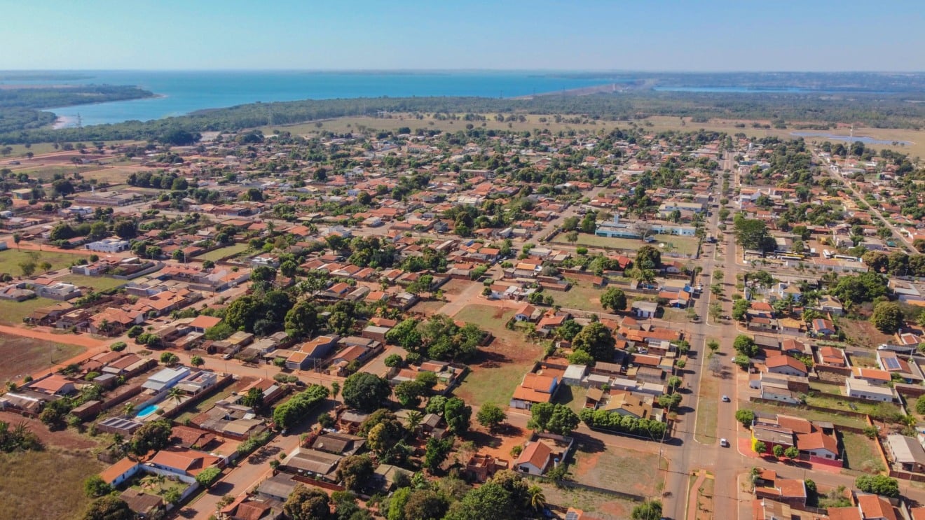 Imagem área da cidade de Selvíria - Foto: Reprodução/Prefeitura de Selvíria