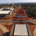 Bloqueios ocorrem para içamento de vigas do viaduto Jardim Veraneio - Foto: Divulgação
