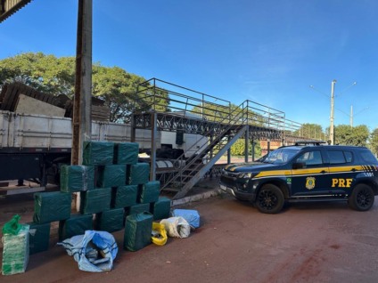 Apreensão de 676kg de cocaína em Miranda foi uma das maiores do país neste 1º semestre - Foto: Reprodução/PRF