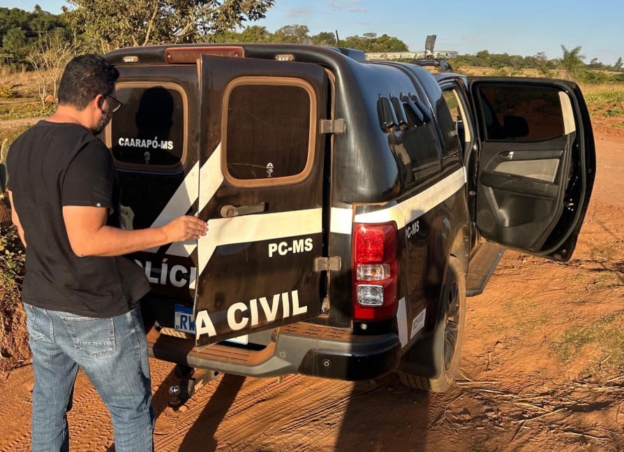 Homem foi preso pela Polícia Civil, por meio da Delegacia de Caarapó - Foto: Reprodução/ PCMS