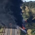 Acidente na BR-163 interditou o trânsito na rodovia - Foto: Reprodução/ Das Ruas