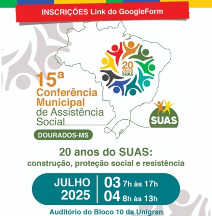 A Conferência é uma instância do Controle Social que tem por atribuição a avaliação da política da assistência social e a definição de diretrizes para o aprimoramento do Sistema Único da Assistência Social (SUAS). (Divulgação)