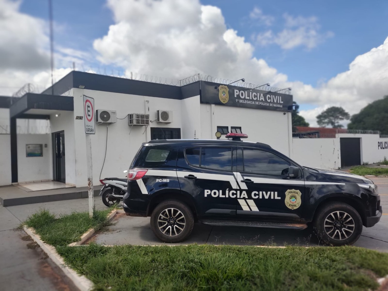 
Um dos suspeitos utilizou dados falsos no aplicativo de transporte para solicitar a corrida. (Foto: Divulgação PCMS)