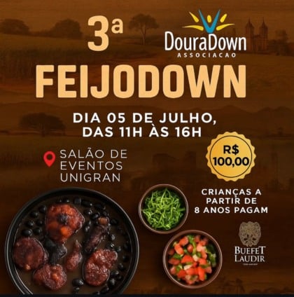 Acontece neste sábado (5), das 11h às 16h, a 3ª edição da FeijoDown. (Divulgação)