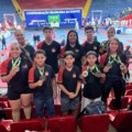 Delegação de Aparecida do Taboado no Brasileiro Interclubes de Karatê (Foto: Divulgação)
