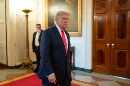 Donald Trump durante evento em que assinou o pacote de lei - Foto: Divulgação/Casa Branca