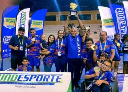Equipe de Três Lagoas é campeã no parabadminton e conquista mais dois bronzes nas Paraolimpíadas Escolares de MS
