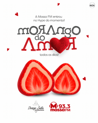 Promoção “Morango do Amor” deixa a programação da Massa FM Três Lagoas ainda mais doce com sorteios especiais!
