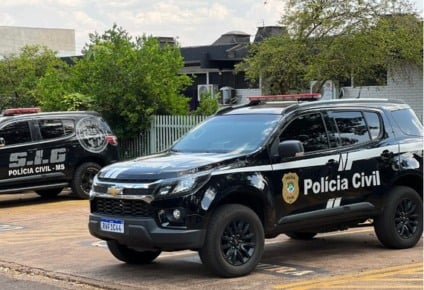 Paulo foi localizado em sua propriedade rural, não resistiu à prisão e foi conduzido à Delegacia de Pronto Atendimento Comunitário (Depac), onde permanece à disposição da Justiça.  (Foto: Divulgação PCMS)