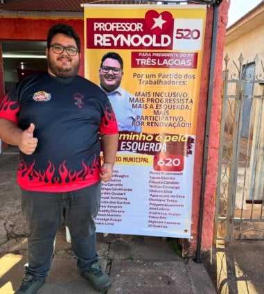Reynoold Duarte é eleito presidente do PT em Três Lagoas e promete renovação e diálogo com a base