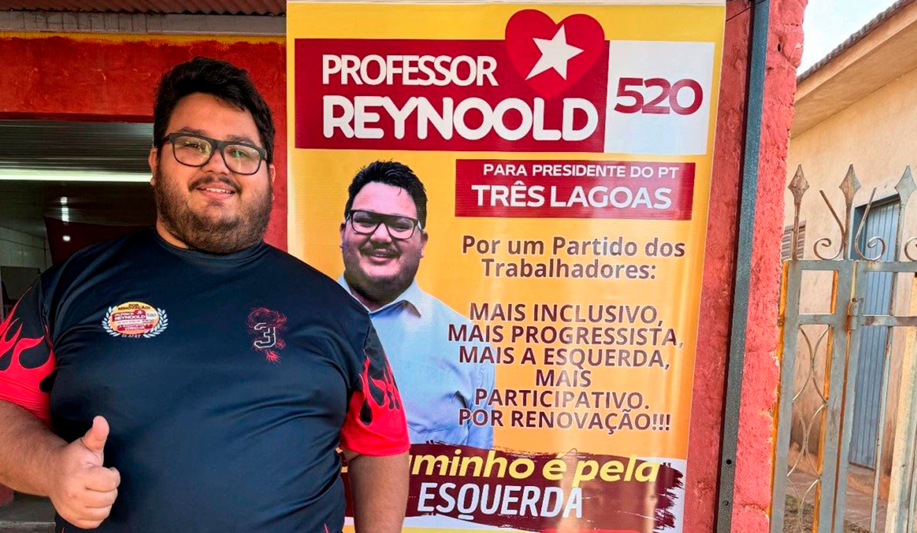 Reynoold Duarte para comandar o Diretório Municipal do Partido dos Trabalhadores pelos próximos quatro anos - Foto: Divulgação. Reynoold Duarte para comandar o Diretório Municipal do Partido dos Trabalhadores pelos próximos quatro anos - Foto: Divulgação.