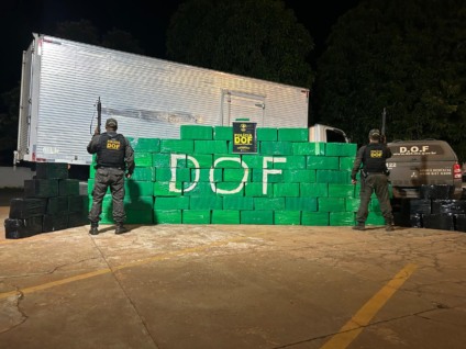 Droga saiu de Ponta Porã e seria levada até Campo Grande - Foto: Divulgação/DOF