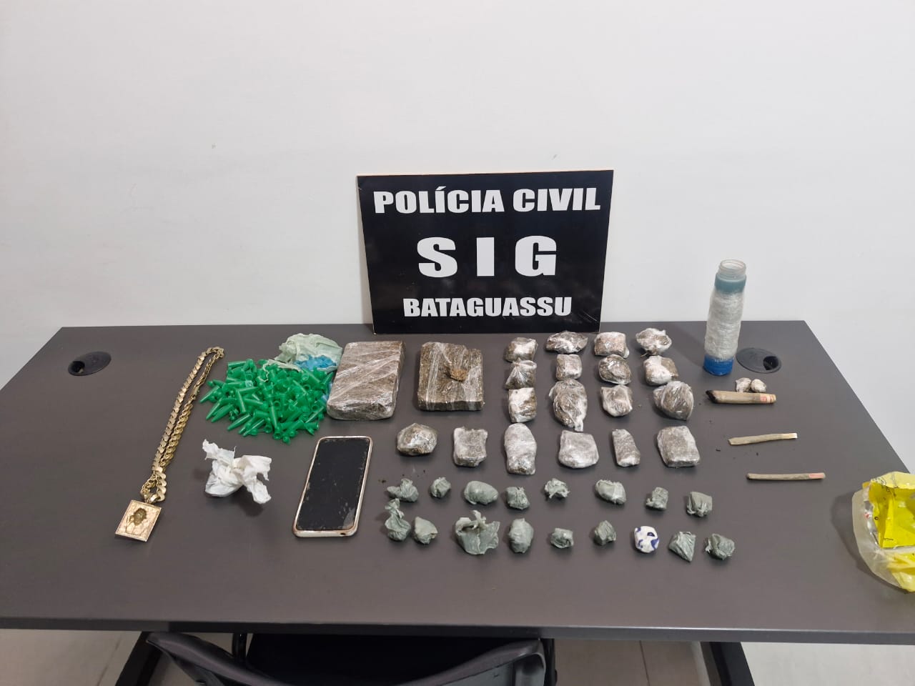 É a sexta biqueira desarticulada na cidade em duas semanas - Foto: Divulgação/Polícia Civil de MS