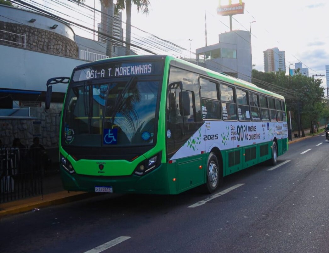 A expectativa é que oo transporte movido a gás natural melhore a qualidade do ar - Foto: Reprodução Prefeitura de Campo Grande
