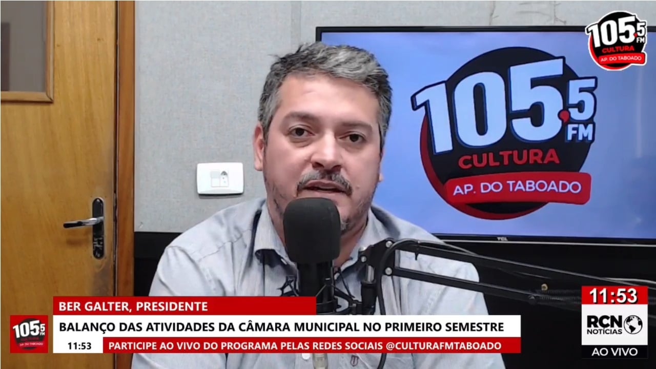 No primeiro semestre foram apresentadas 291 indicações pelos vereadores, afirmou Ber Galter (Foto: Reprodução) No primeiro semestre foram apresentadas 291 indicações pelos vereadores, afirmou Ber Galter (Foto: Reprodução)