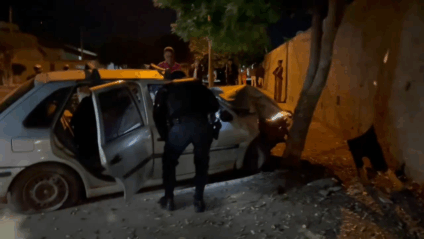 Motorista supostamente alcoolizado bate em muro e é socorrido pelo Samu