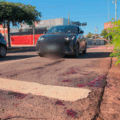 Local do acidente na Avenida Afonso Pena com Ernesto Geisel em Campo Grande