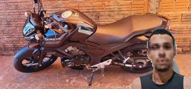 Criminoso com mandado de prisão em aberto furta motocicleta e é preso após perseguição em Três Lagoas