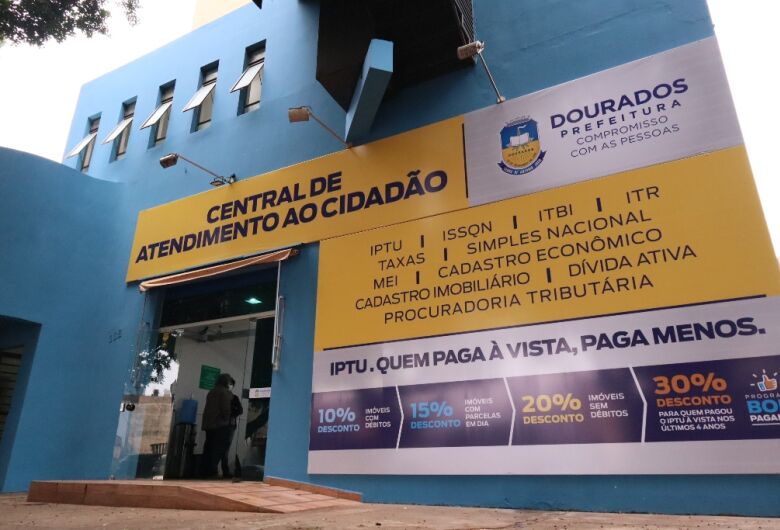 Atendimento pode ser realizado no CAC (Central de Atendimento ao Cidadão) / Foto: Reprodução/Prefeitura de Dourados