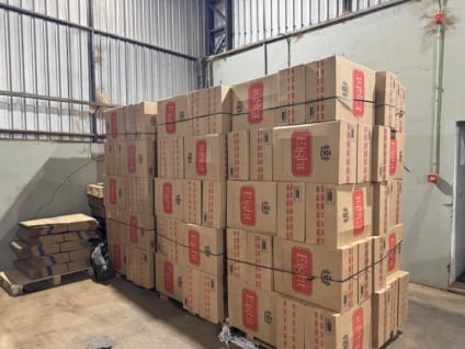 A produção estimada era de 60 mil maços por dia - Foto: Divulgação/Polícia Federal