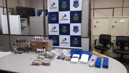 Apreensão de drogas por correios realzada pela Guarda Civil Metropolitana - Foto: Reprodução/GCM