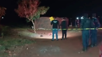 A cena encontrada no local indicava extrema violência (Reprodução/ Sidnei Bronka)