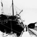 KASATO MARU ATRACADO NO CAIS.
SANTOS (SP), 1908. Foto: Acervo Memorial do Imigrante, São Paulo