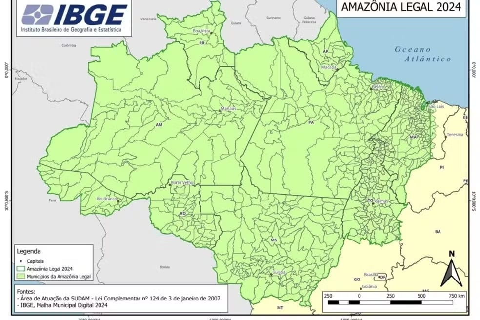 Documento oficial trocou siglas de Mato Grosso do Sul e Mato Grosso - Foto: Reprodução/IBGE