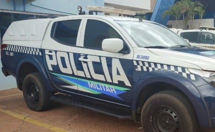 Polícia Militar foi acionada e prendeu o suspeito / Foto: PM/Divulgação