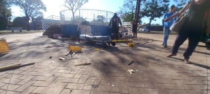 Morador em situação de rua é brutalmente espancado na Praça do Alvorada em Três Lagoas