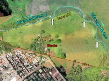 Área de Preservação Permanente no Córrego Botas 2 em Campo Grande.