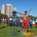 Evento reúne modalidades como arco e flecha, cabo de guerra e futebol - Foto: Divulgação/Funesp