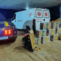 PRF intercepta ambulância com mais de 680 kg de maconha em Água Clara
