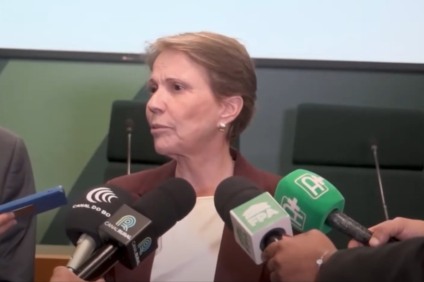 Senadora Tereza Cristina durante coletiva - Foto: Reprodução/FPA