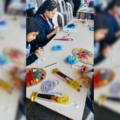 Artista plástica Rute Ardigo ministra aula especial para alunos da Diretoria de Cultura de Três Lagoas