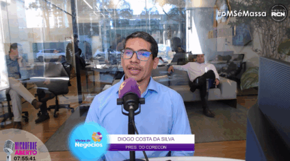 Em entrevista a Massa FM de Dourados, o presidente do Corecon/MS, Diogo Costa da Silva. (Reprodução)