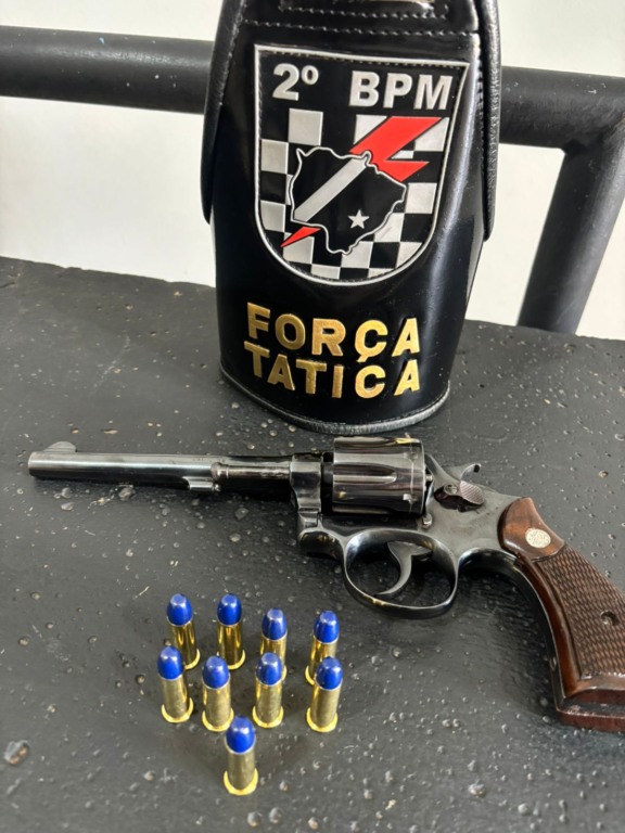 Homem é preso com revólver calibre 38 no bairro Novo Aeroporto