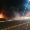 Incêndio começou em uma árvore - Foto: Rodrigo Moreira/ RCN67