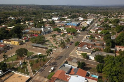 Imagem aérea do município de Nioaque - Foto: Reprodução/ Chico Ribeiro