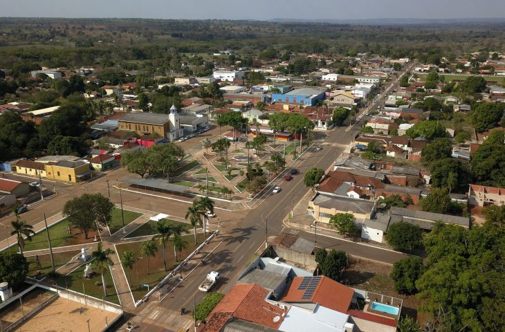 Imagem aérea do município de Nioaque - Foto: Reprodução/ Chico Ribeiro