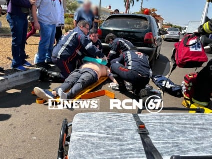 Pedestre fica ferido após ser atropelado no centro de Três Lagoas Pedestre fica ferido após ser atropelado no centro de Três Lagoas