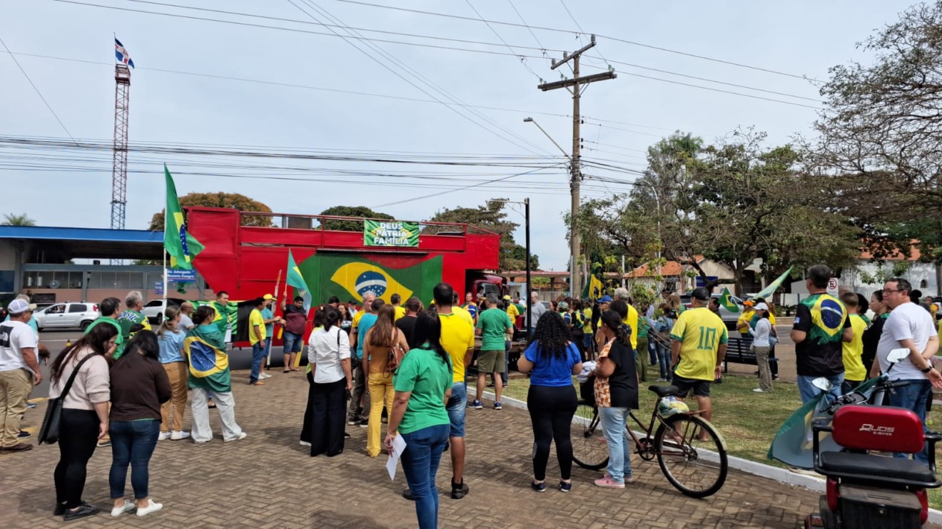 O ato integrou um movimento nacional organizado por apoiadores do ex-presidente Jair Bolsonaro - Foto: Divulgação 