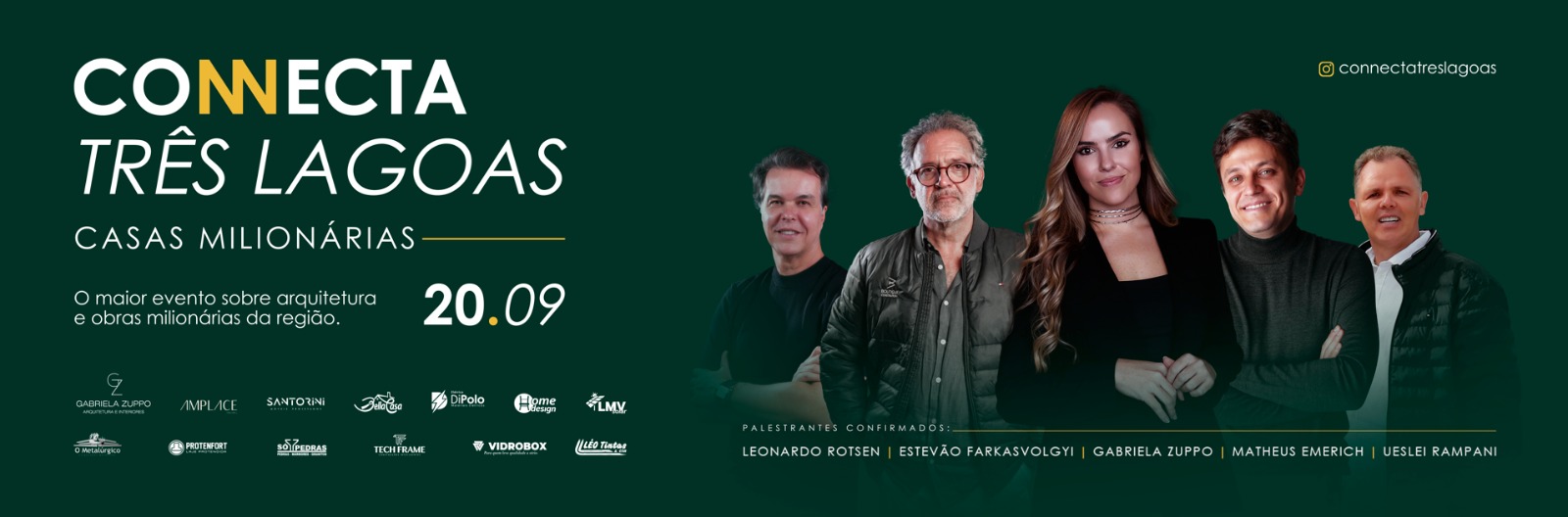 Connecta Três Lagoas reúne especialistas em construção de alto padrão no dia 20 de setembro