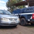 Homem adulterou a placa com fita isolante - Foto: Reprodução/ PCMS