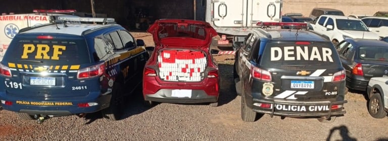 Veículo estava carregado de entorpecentes - Foto: Reprodução/ Polícia Civil